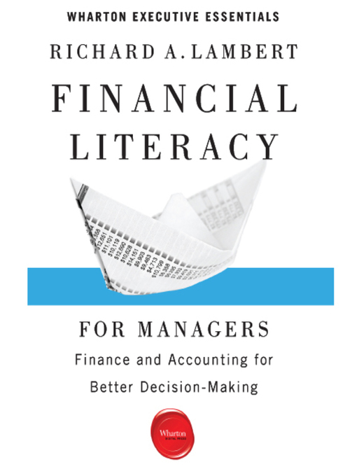 Title details for Financial Literacy for Managers by Richard A. Lambert - Wait list